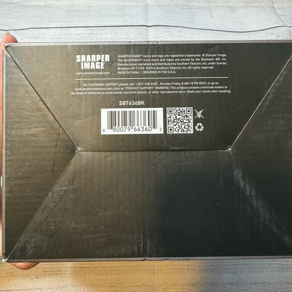 Sharper Image SBT636BK Infinity Lights Mirror Bluetooth Wireless Speaker - Picture 10 of 10